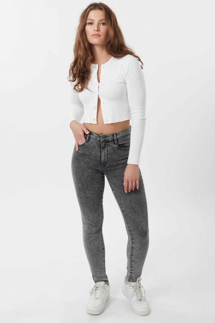 High Rise Jegging - Black Acid , Black Acid, large