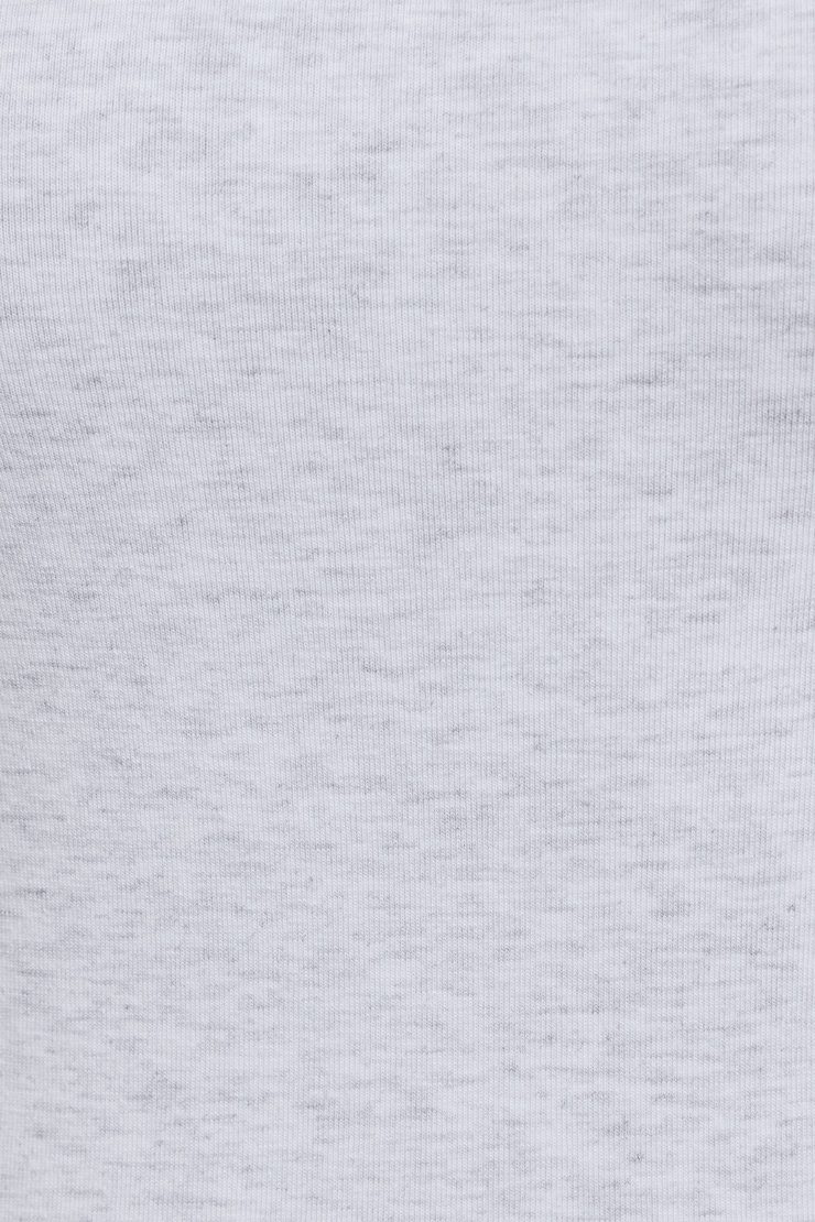 Crew Neck Open Back Tie Top, Spring Grey Mix, large