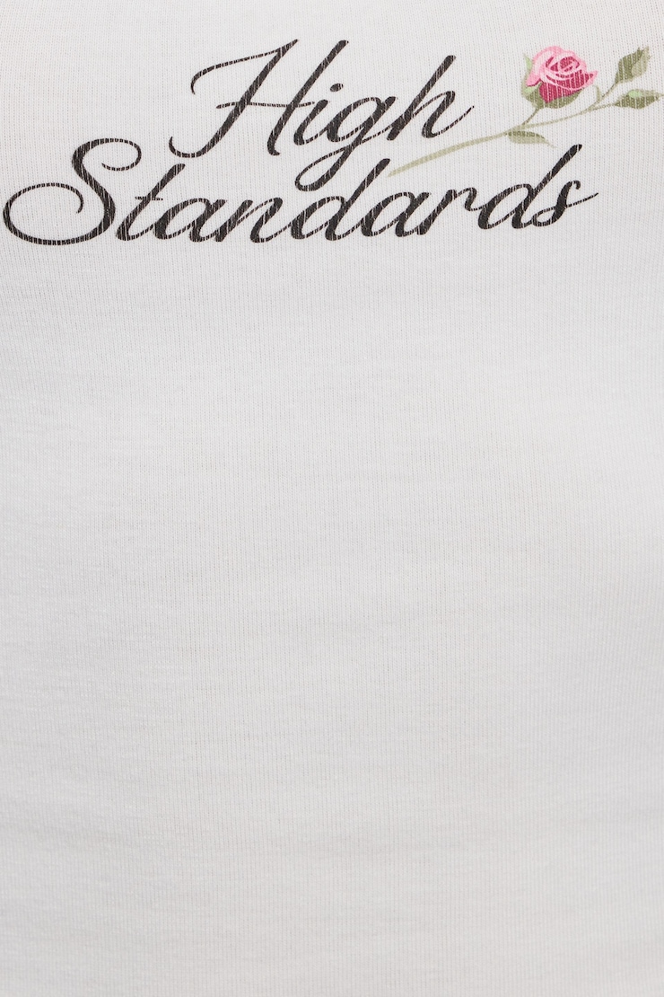 Felicia Femme Cami, Snow White with "High Standards" Art, large
