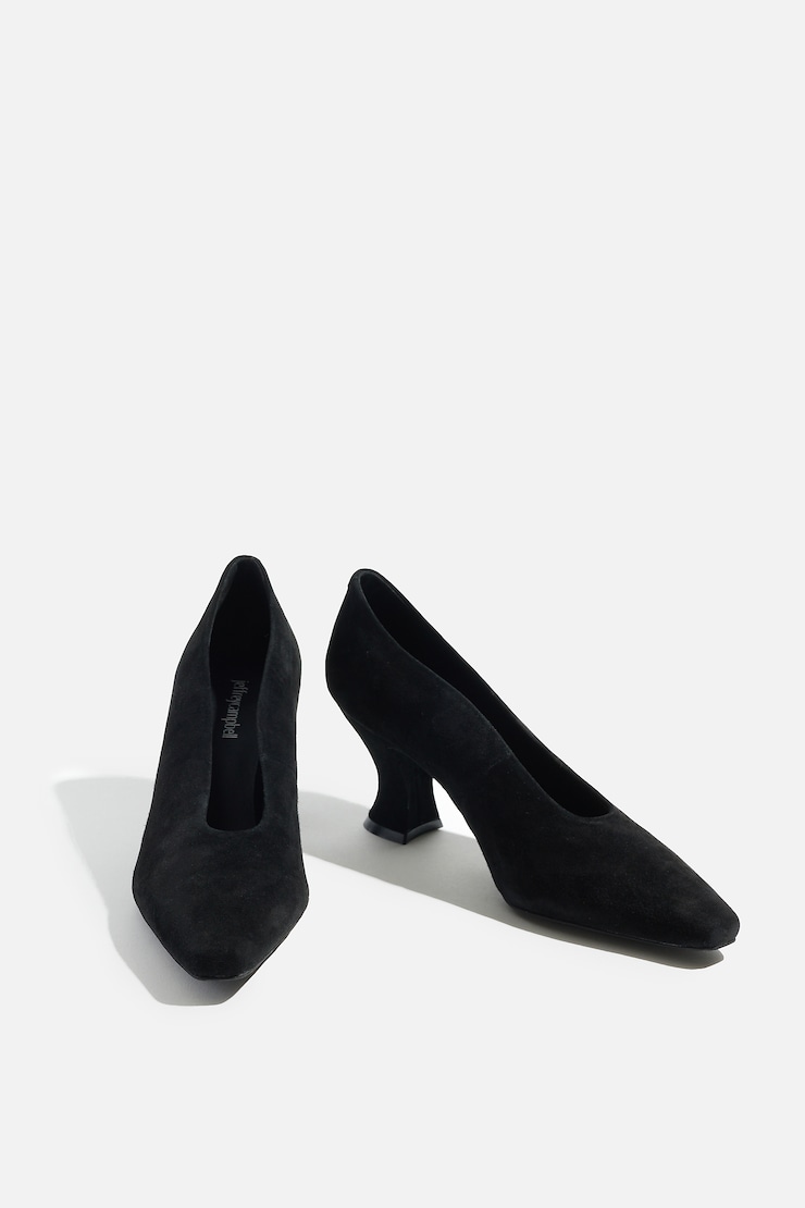 JEFFREY CAMPBELL | Hints Heels Black Suede large