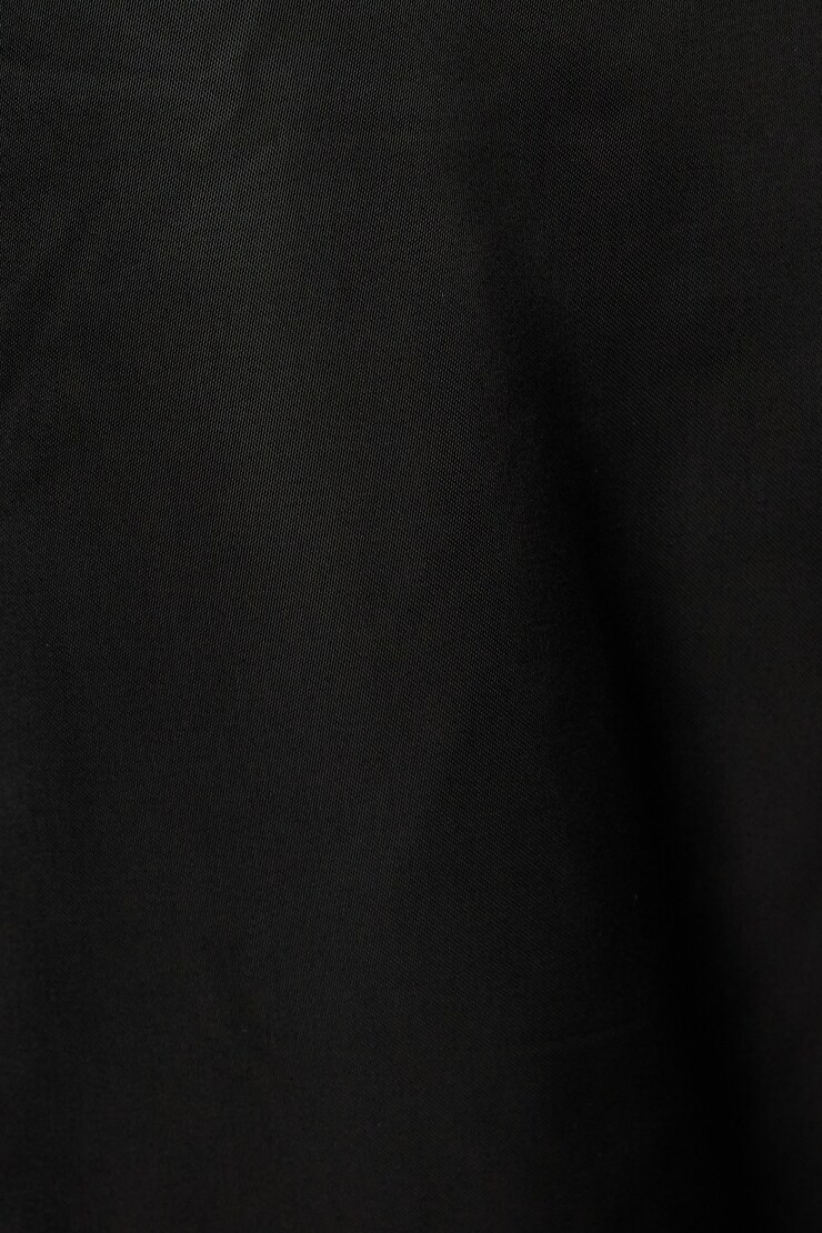 Satin Bomber Jacket Jet Black  large