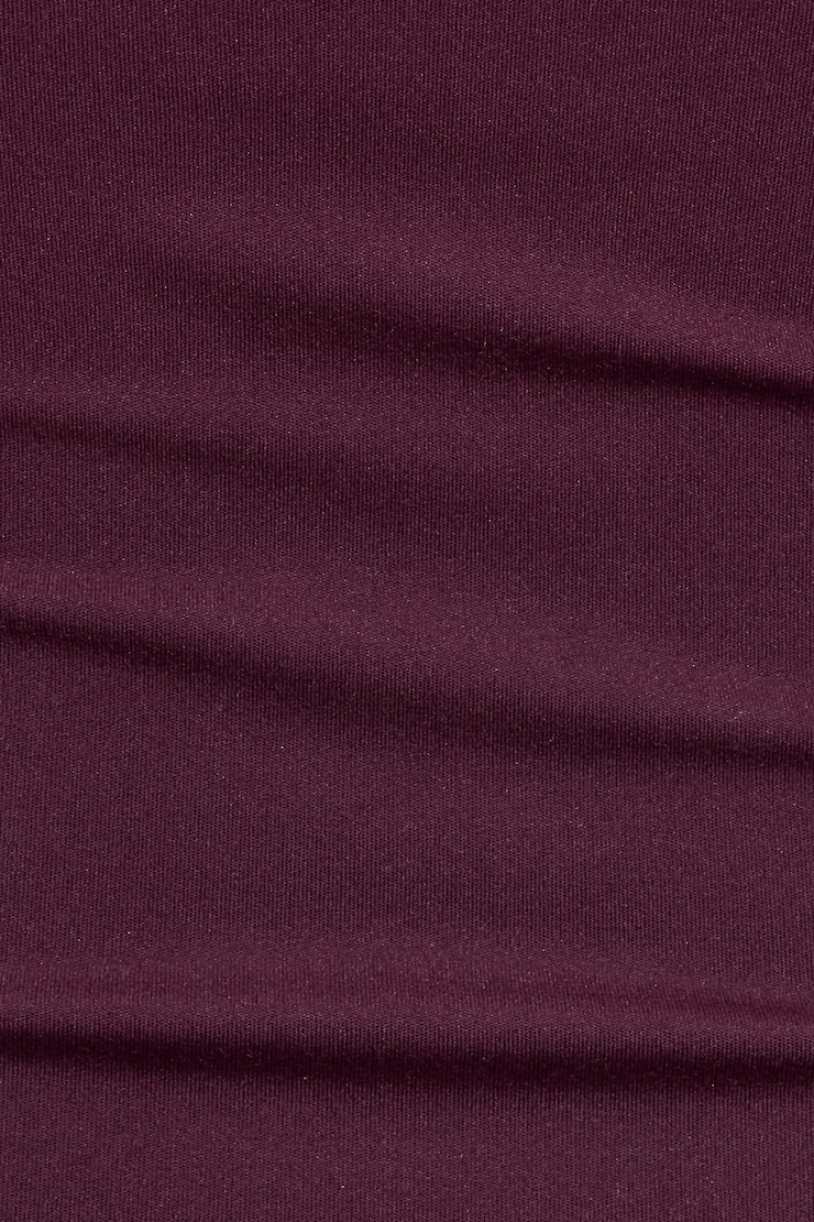 Sleek Plunge Halter Top, Fig Fantasy Maroon, large