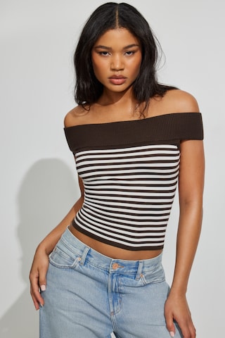 Reya Fitted Off Shoulder Sweater at Garageclothing
