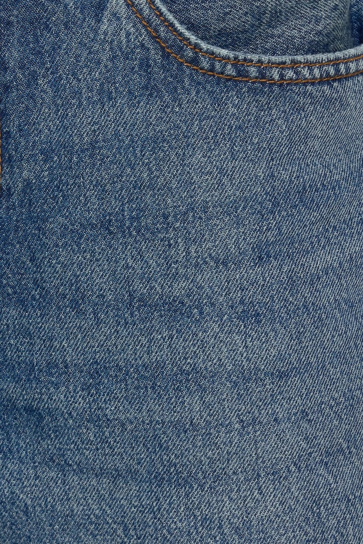 Jean ample à taille basse, Bleu Banks, large