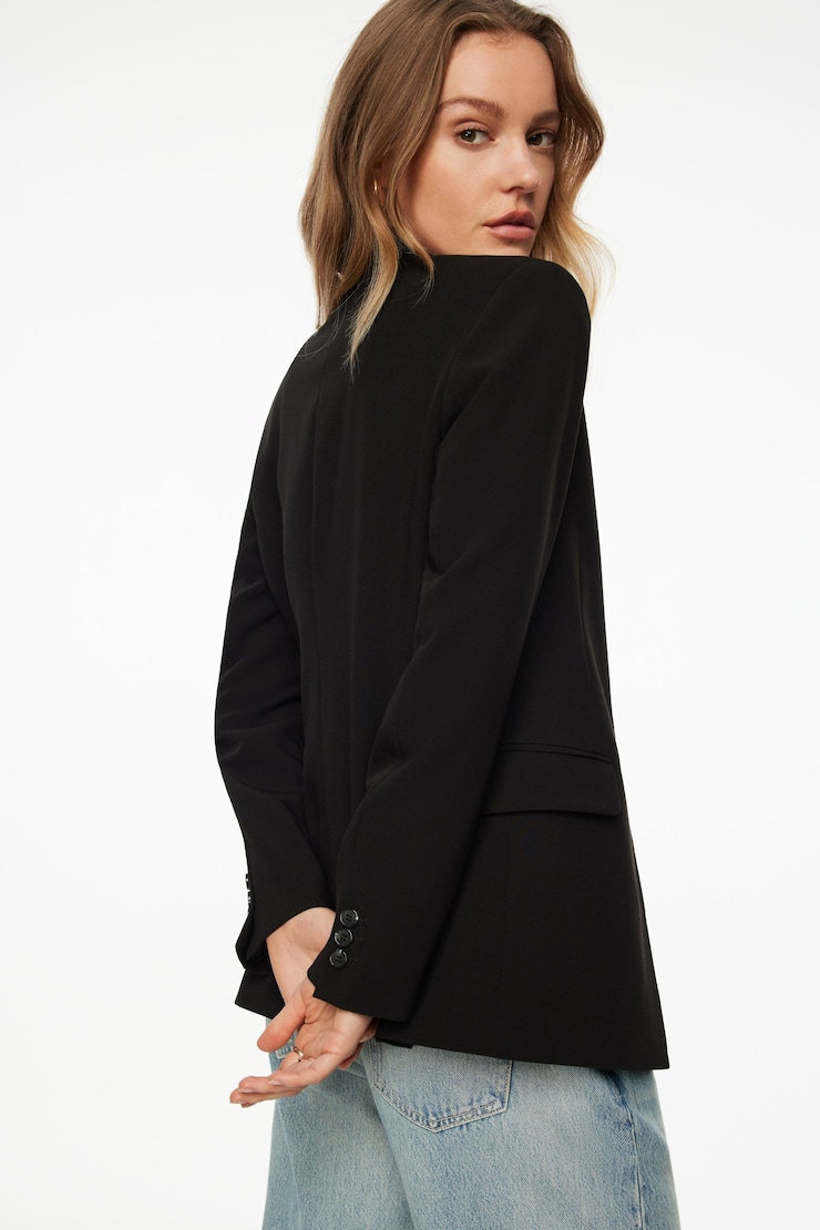 Adeline Single Breasted Blazer Jet Black large