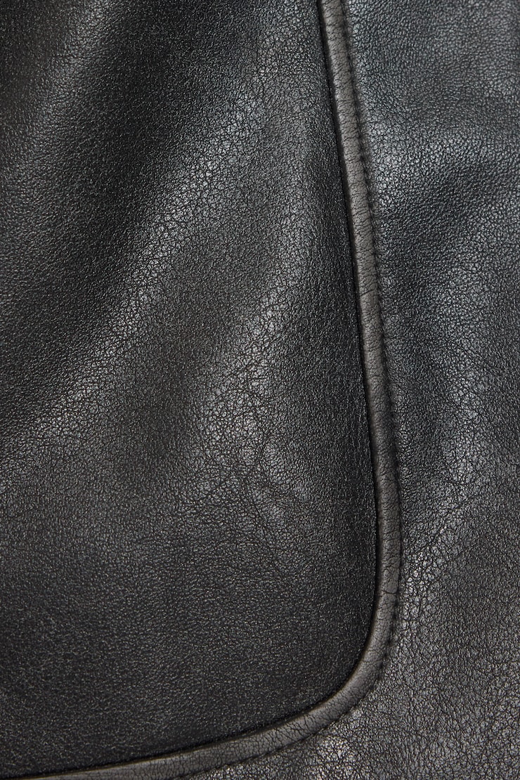 Blouson utilitaire ample en faux cuir