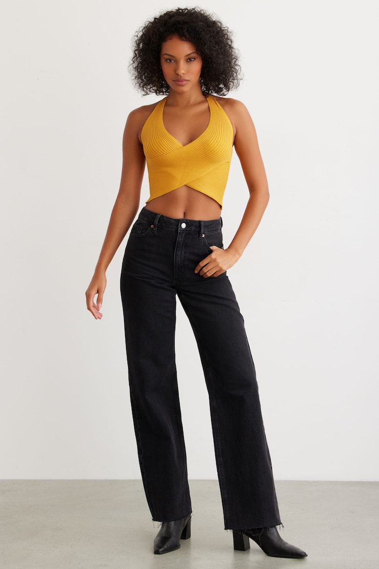 Crossover Tank Top Mineral Yellow large