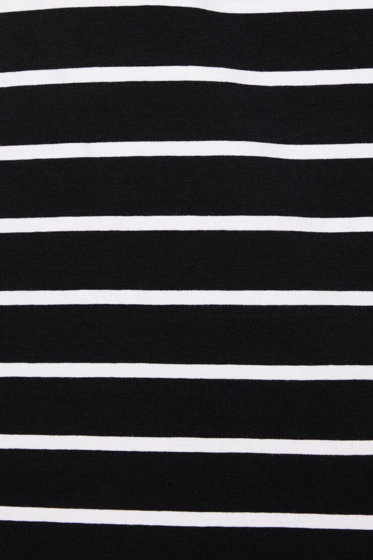 Muscle Tank Top  Black & White Stripe large