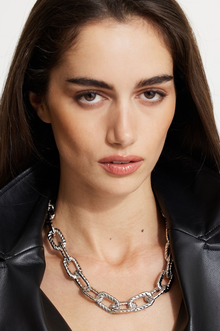 Roped Chain Link Necklace