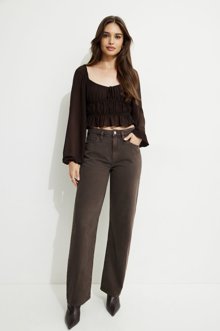 Marilena Front Tie Blouse Java large
