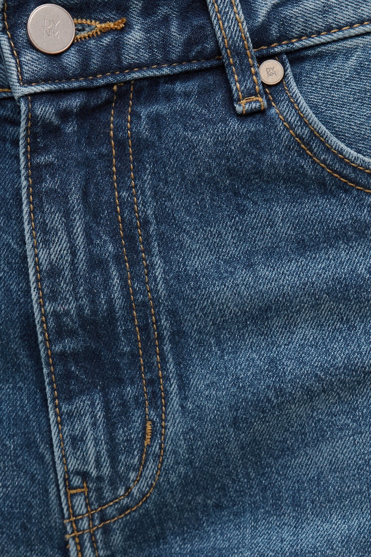 Jean ample à taille mi-haute et jambe large Rowan