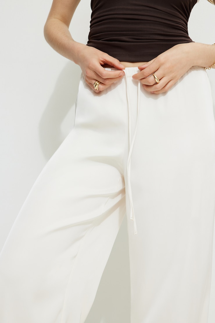 Leo Wide Leg Satin Pants