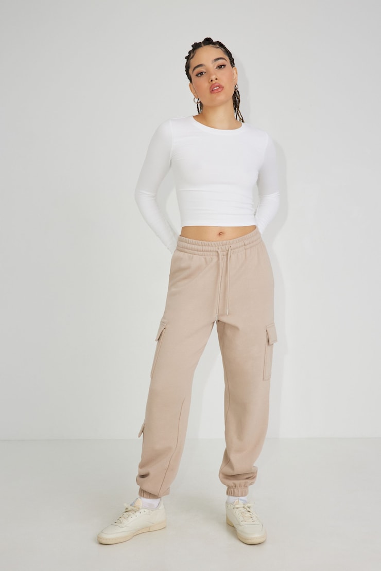 Banded Cargo Jogger, Simply Taupe, large