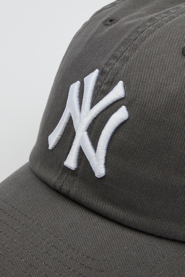 47 BRAND Clean Up Cap  - NY, Burnt Ash Grey/White, large