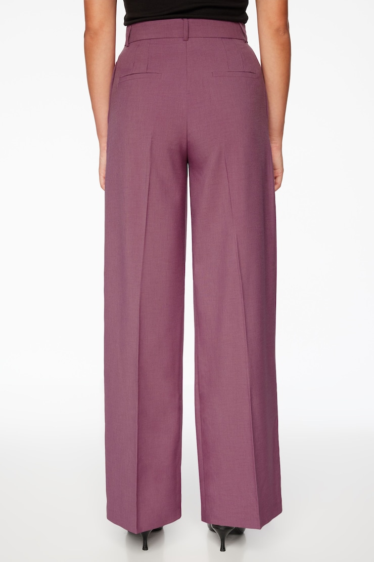 Eversleek | Ellie Pleated Wide Leg Pants Rose Violet Purple large