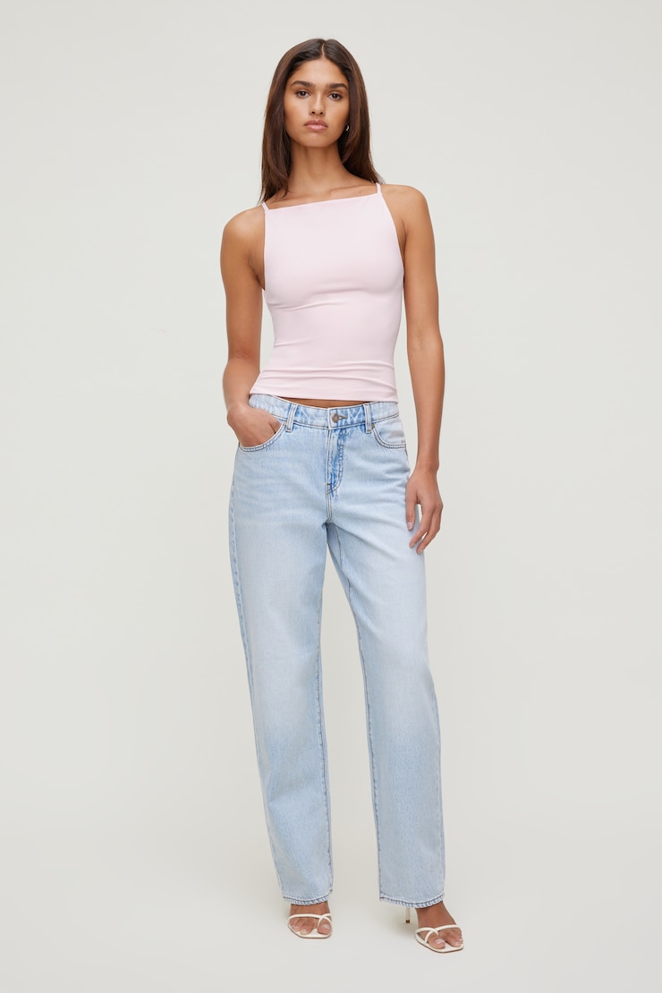 Sculpt Strappy Boat Neck Tank Top