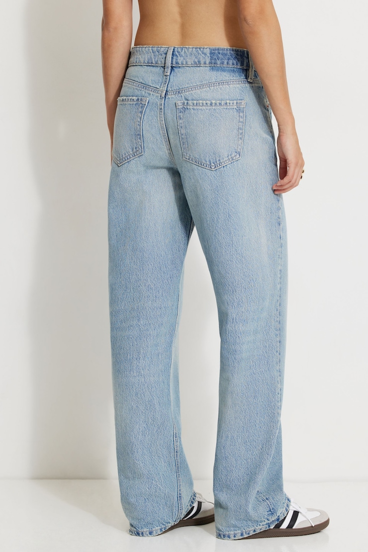 Mika Mid Rise Relaxed Straight Leg Jeans Light Indigo / Silverthorne Blue large