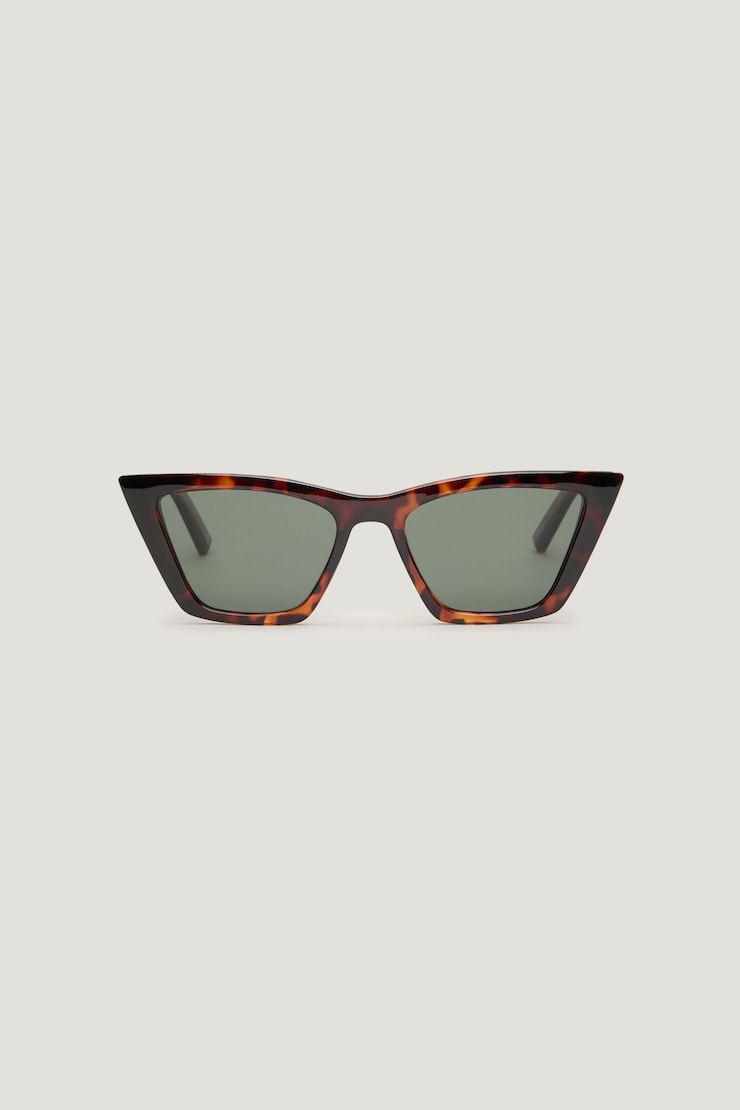 LE SPECS | Velodrome Cat Eye Sunglasses Dark Tort / Smoke large