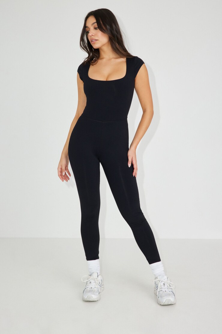 Julia Strappy Open Back Jumpsuit, Jet Black, large