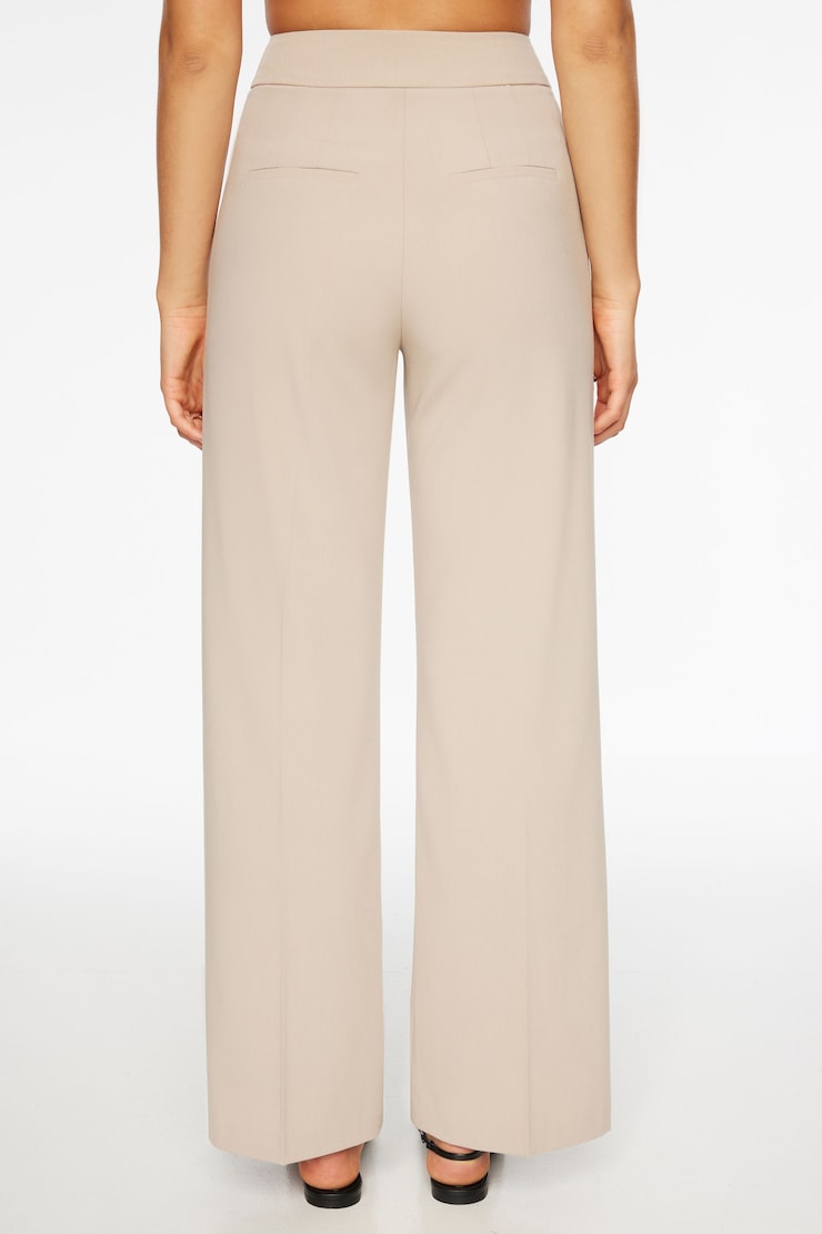 Yasmin Straight Leg Pant Pure Cashmere Brown large