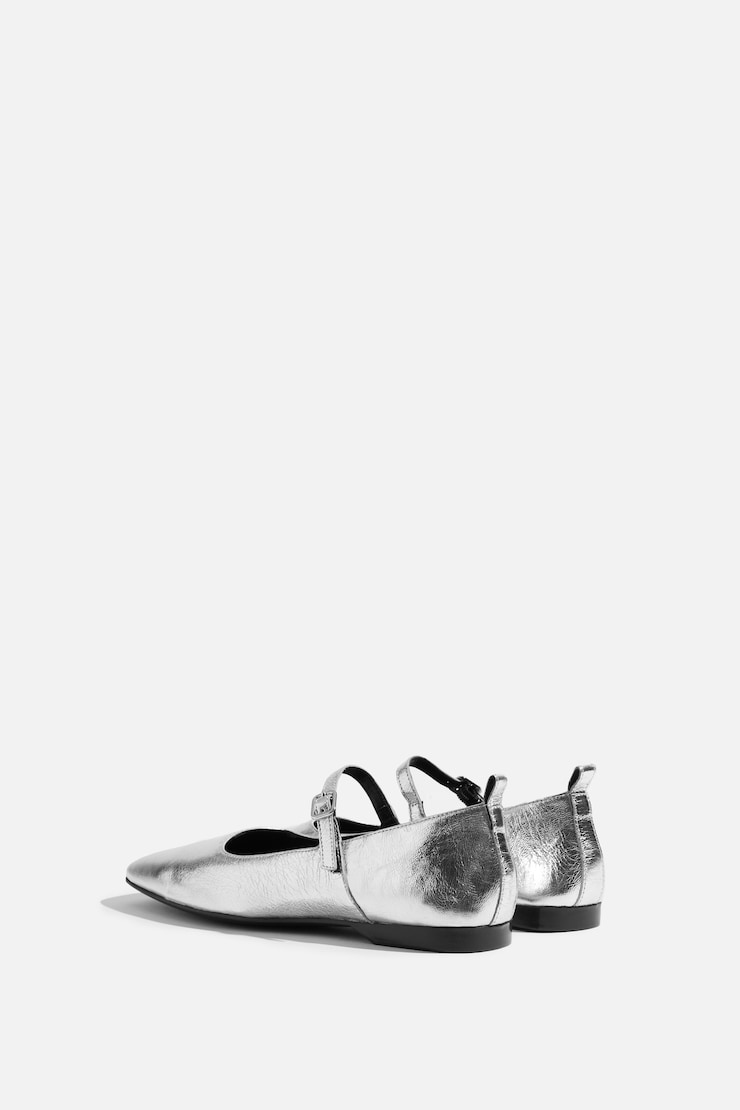 VAGABOND | Delia Ballet Flats Silver large