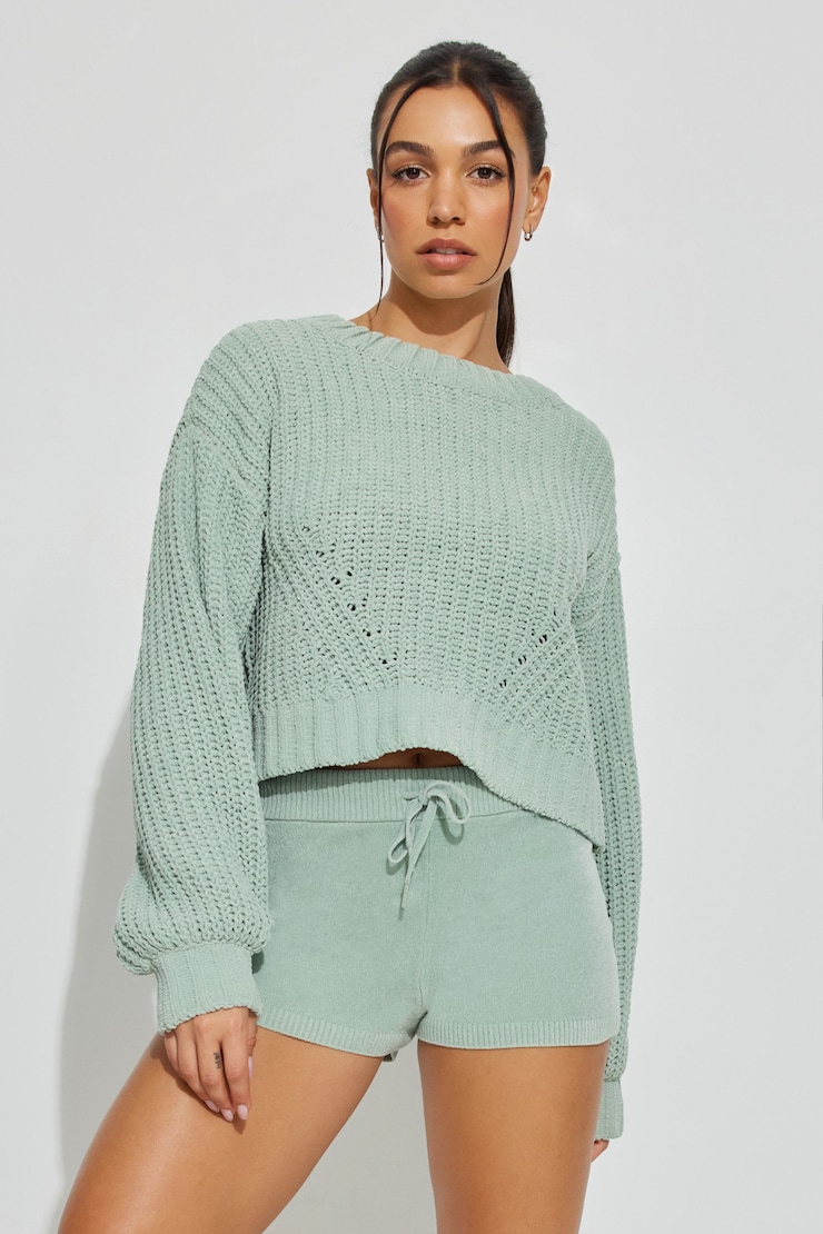 Jersey Short, Macaroon Mint Green, large