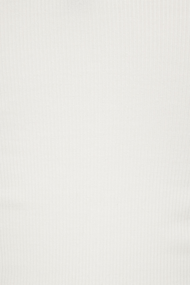 Tayla Ribbed Scoop Tank Top Snow White large