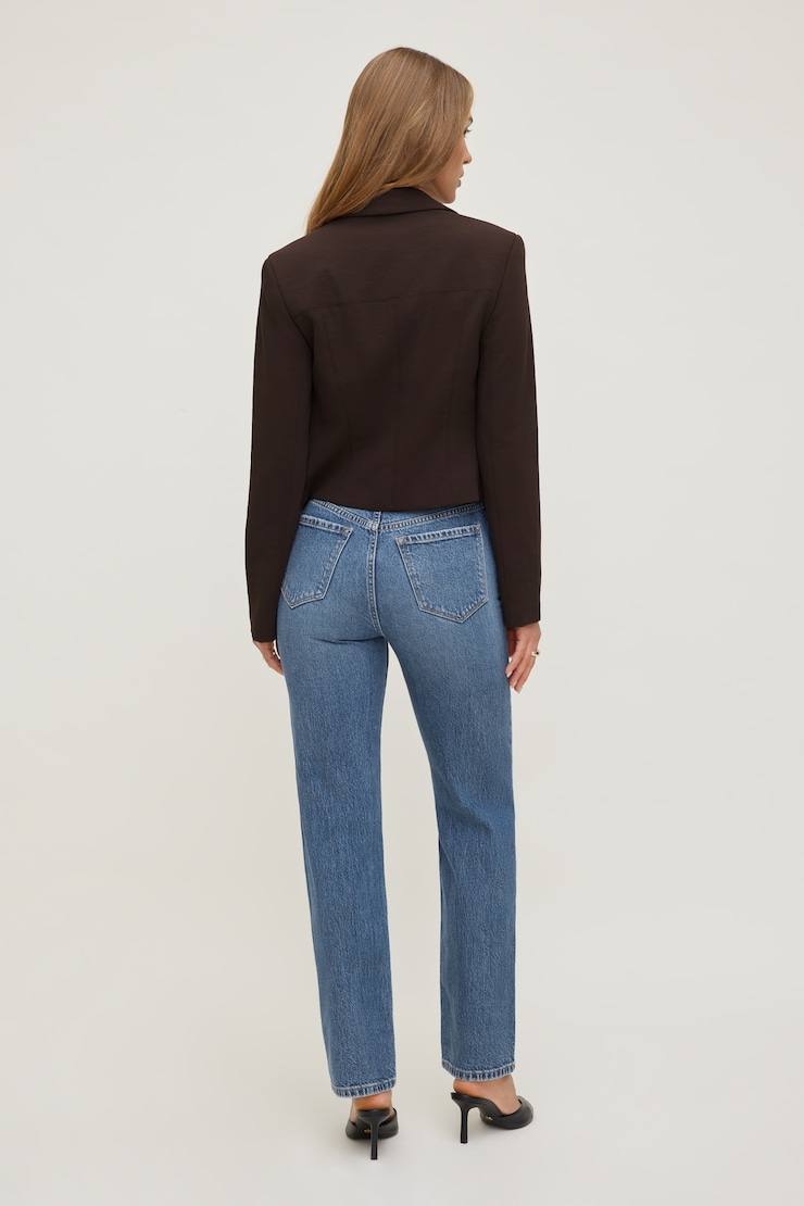 Olivia Comfort High Rise Straight Leg Jeans Medium Indigo / Aspen Blue large