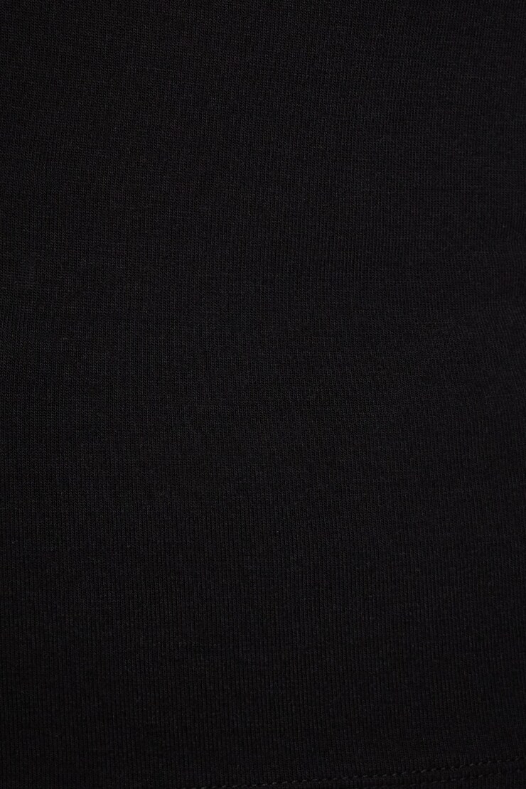 Long Sleeve Turtleneck Top Jet Black large
