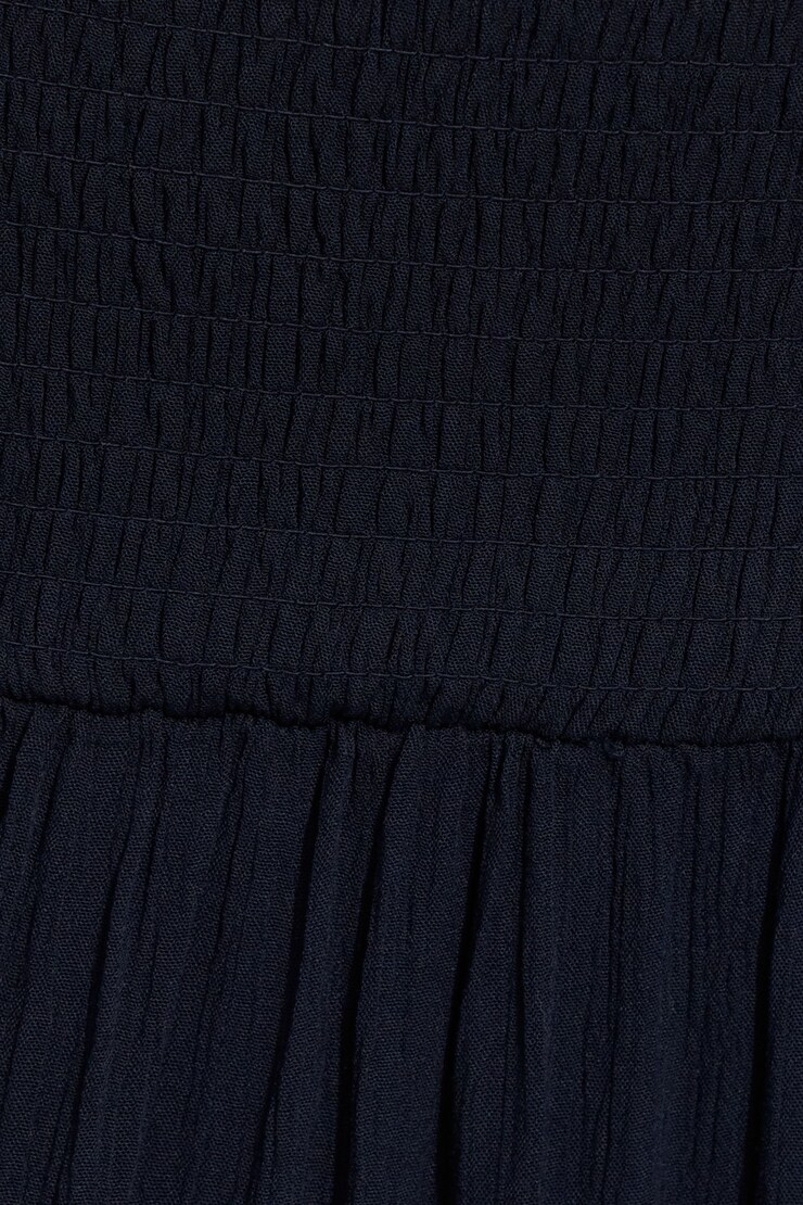 Eliana Smocked Peasant Midi Skirt, Mariana Blue, large