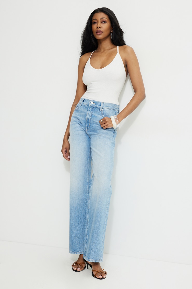 Ribbed Racerback Camisole Flat White Melange large
