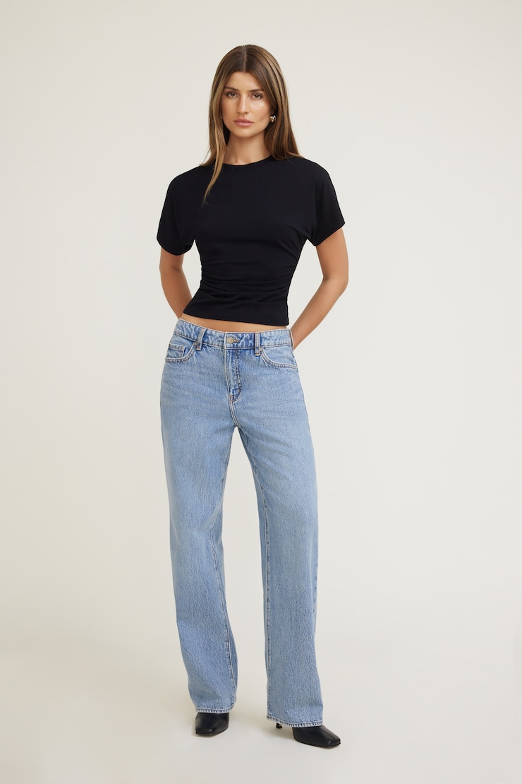 Claudia Mom Jeans White | Dynamite