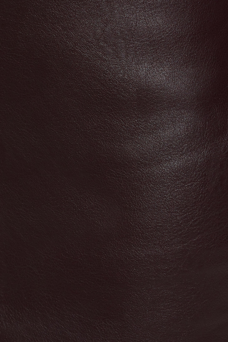 Micro Faux-Leather Bodycon Skort, Deep Burgundy, large