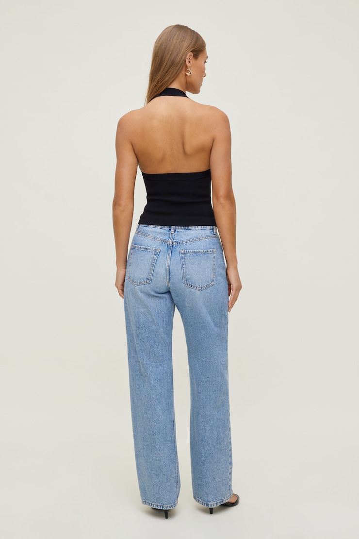 Square Neck Halter Sweater