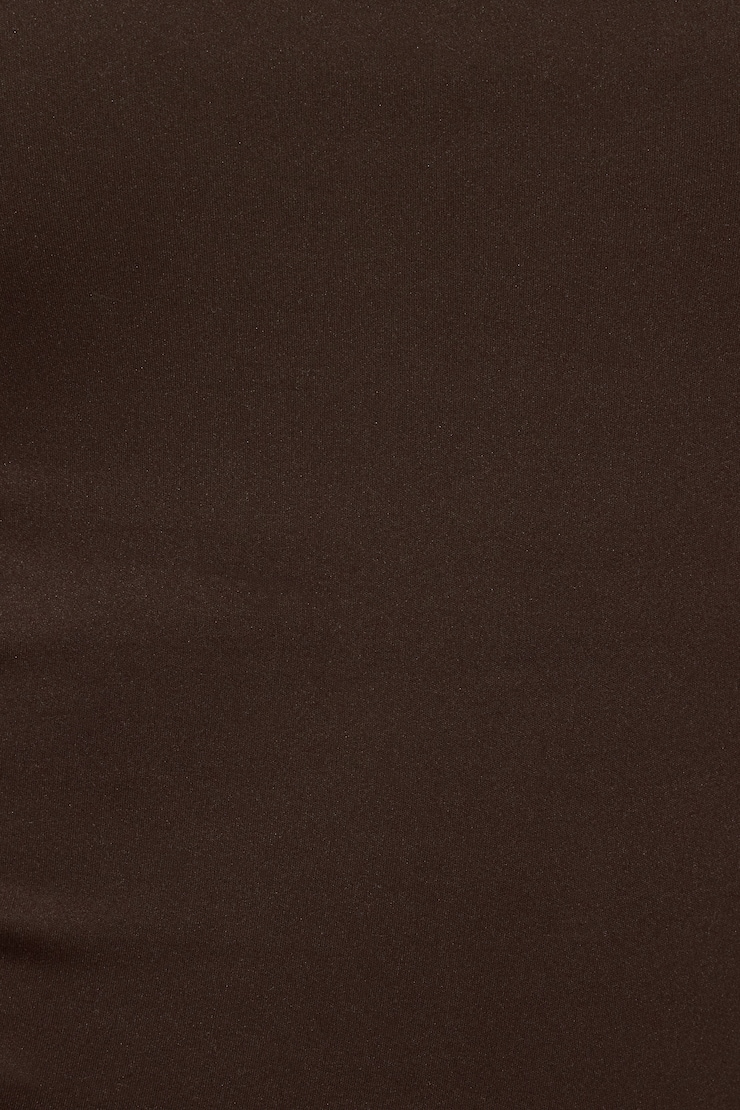 Sleek Longline Tube Top, Chocolate Mousse, large