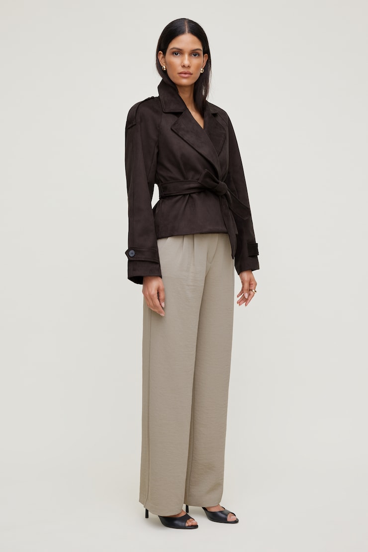 Alex Airflow Wide Leg Pants Pebblestone Grey large