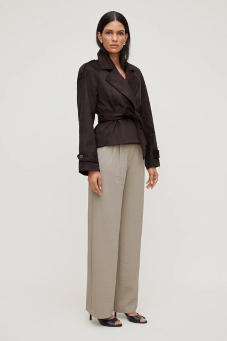 Alex Airflow Wide Leg Pants Pebblestone Grey large