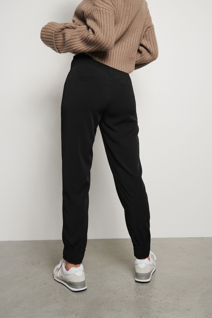 Sacha High Waist Joggers Jet Black large