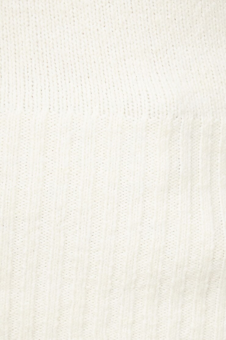 Heavenlyarn™ Off Shoulder Yarn Sweater Sea Salt Beige large