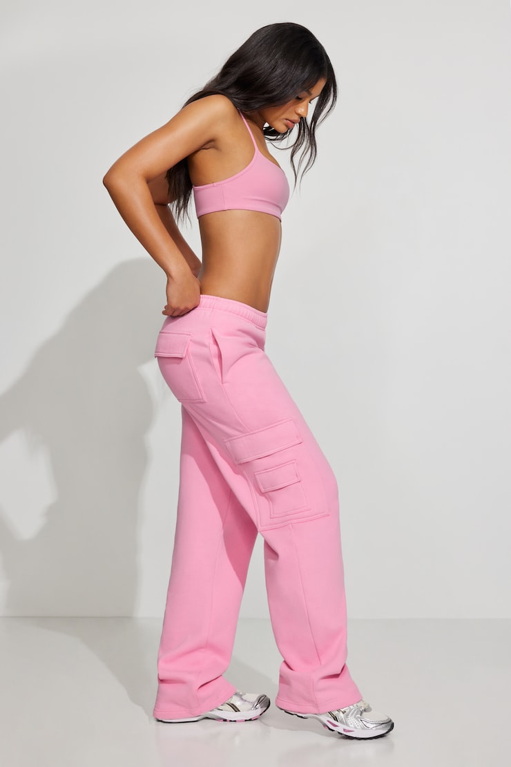 UltraFleece Cargo Sweatpants, Pop It Pink, large