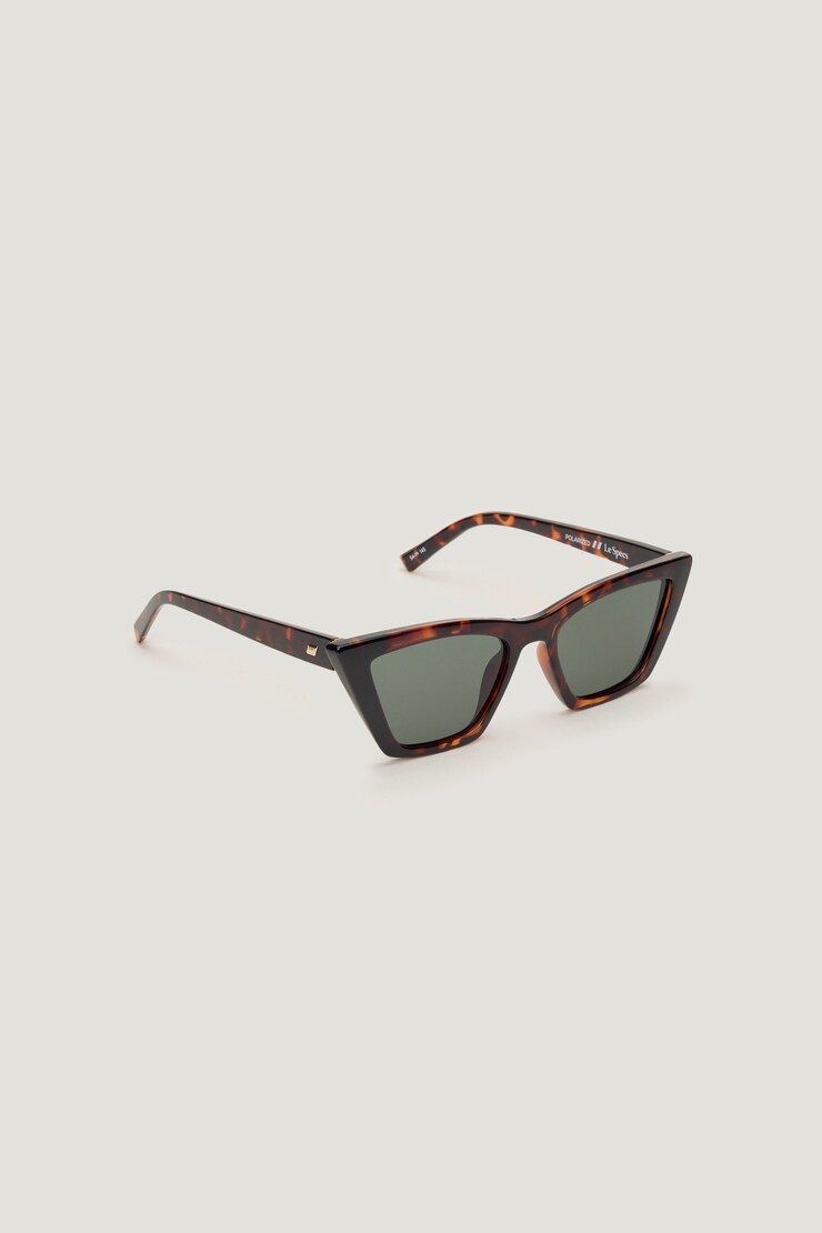 LE SPECS | Velodrome Cat Eye Sunglasses Dark Tort / Smoke large