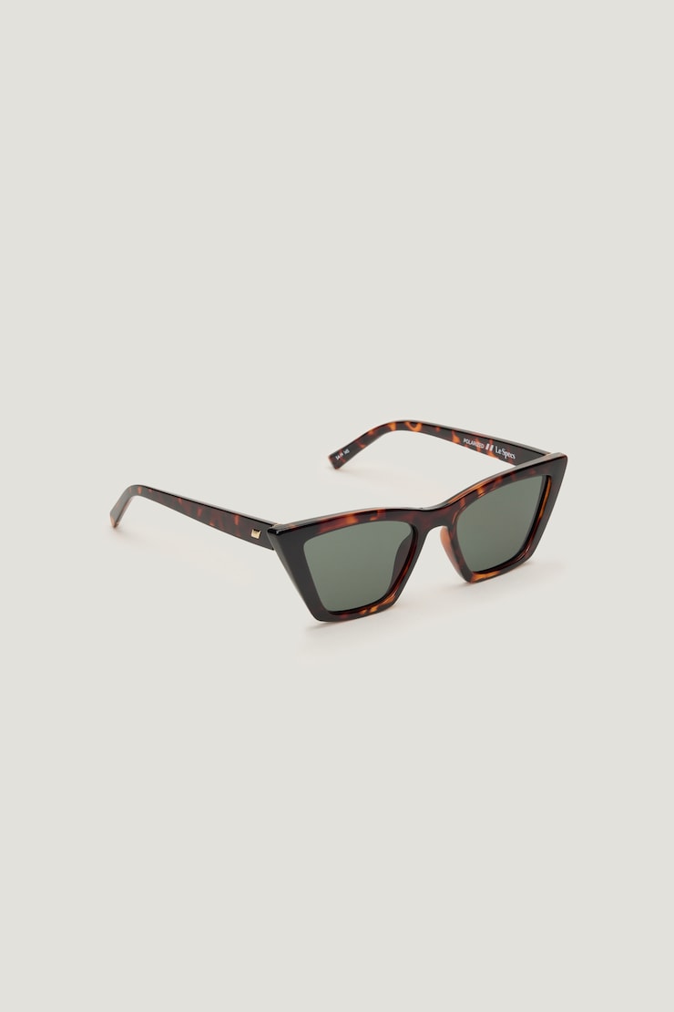 LE SPECS | Velodrome Cat Eye Sunglasses Dark Tort / Smoke large