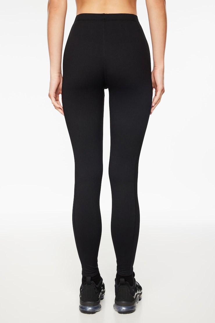 High Waisted Leggings Jet Black  large