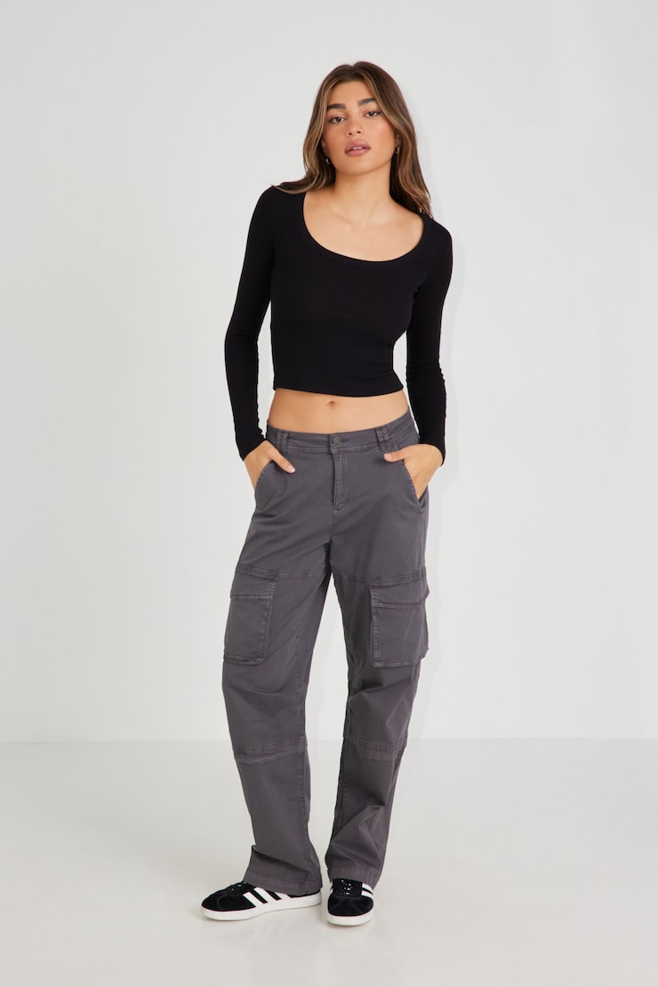 Remi Straight Cargo Pant, Forged Iron Grey, large