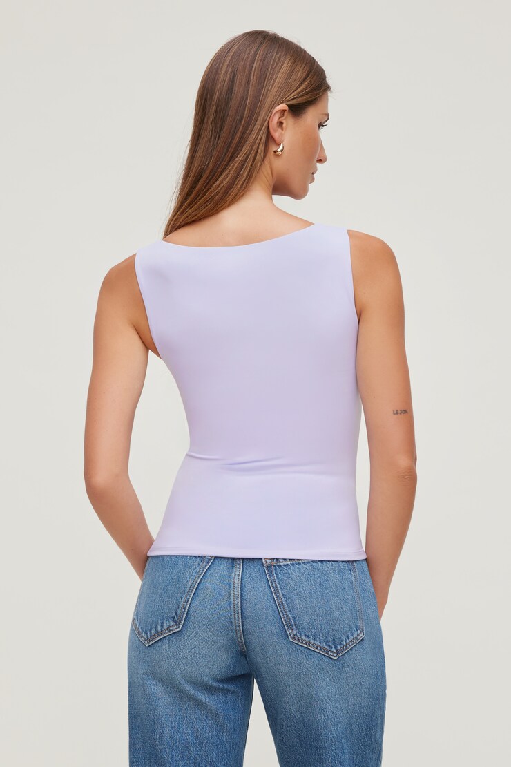 Nola Sculpt Tank Top Purple Heather large