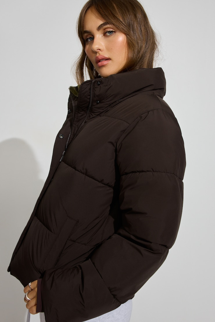 Perfect Puff Jacket, Chocolate Mousse, large