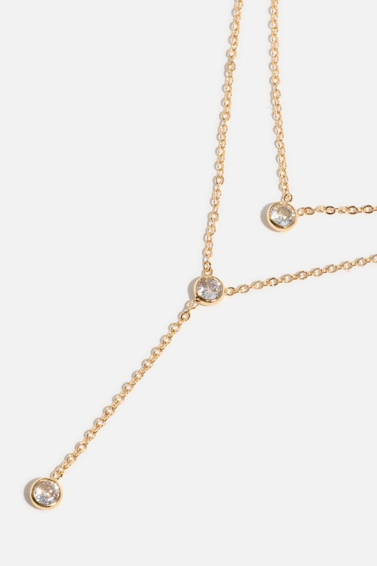 2-Pack Y-Neck Necklaces Gold large