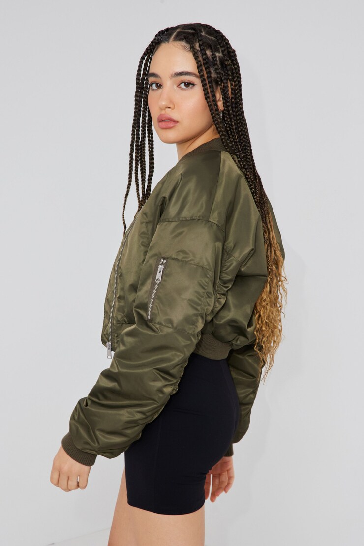 Crop Bomber, Olive Night Green, large