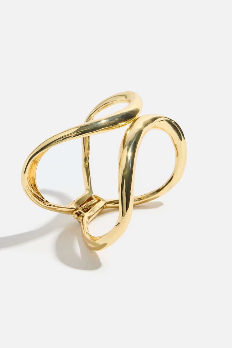 Open Curve Cuff Bracelet Gold large