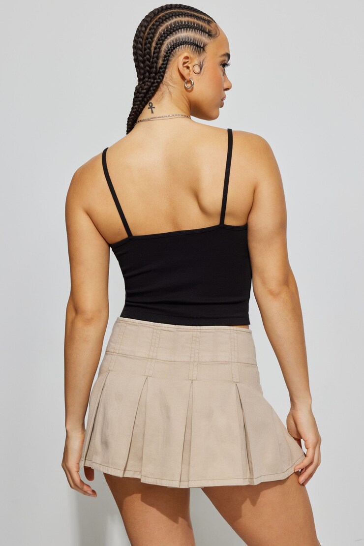 Lexi Pleated Skort, String beige, large